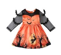 Vampire Costume for Girls Gothic Victorian OutfitSet Long Sleeve Casual Cotton Outfit Halloween Party Cosplay Princess Skirt Wedding Communion Events