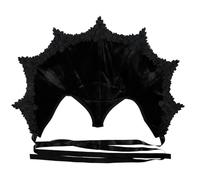 Vampire Costume, Stand Victorian Collar with Tie Straps, Evil Queen Costume, Decorative Vampire Collar for Halloween, Masquerade, Carnival, Gothic Themed Parties, Cosplay Accessories