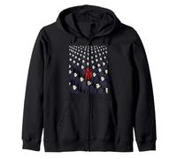 Vampire Crowd Stand Out Funny Halloween Horror Fan Dracula Zip Hoodie