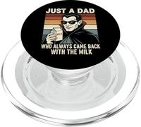 Vampire Dad Who Always Came Back With The Milk Retro Sunset PopSockets PopGrip for MagSafe