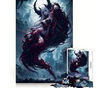 Vampire Death Anime Girl Jigsaw Puzzles for Teenagers 1000 Piece Logic Ability Slow Leisure Crisp Edges Festive Present (50x75cm)