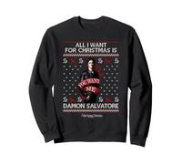 Vampire Diaries All I Want for Christmas is Damon Salvatore Sweatshirt