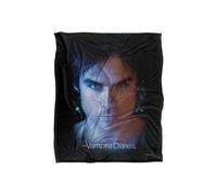 Vampire Diaries Damon Eyes Officially Licensed Silky Touch Super Soft Throw Blanket 152x127 cm Vampire Diaries White One Size