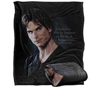 VAMPIRE DIARIES DAMON(SOMERHALDER) Silky Touch Super Soft Throw Blanket 152 x 127 cm