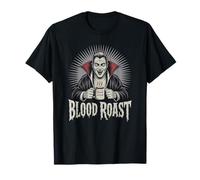 Vampire Drinking Hot Coffee with Blood Mug T-Shirt