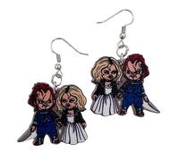 Vampire Earrings for Women - Fangs Day of Dead Earrings - Alternative Jewelry - Halloween Jewelry, M, Acrylic, No Gemstone