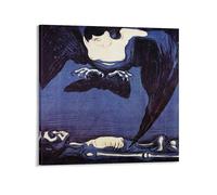 Vampire Edvard Munch's Poster (2) Artworks Picture Print Wall Art Painting Canvas Decor Home Decorative 20x20inch(50x50cm)