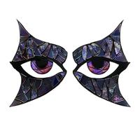 Vampire Eyes Car Stickers 2-Pack - Spooky Red Evil Eyes Vinyl Decal 3D Peeking Effect, Halloween Horror Window Bumper Stickers Cars Trucks Laptops, Waterproof Fade-Resistant 20x10cm Pair