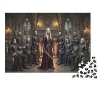 Vampire Family 1000 Piece Jigsaw Puzzle,Educational Toy,Adults & Kids 14+,Home Wall Decor Gothic,Whimsical Challenge,Premium Cardboard,Great Gifts,Stress Relief 52x38cm