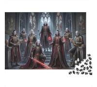 Vampire Family 1000 Piece Jigsaw Puzzle,Premium Cardboard,Gift Idea,Stress Relief Gothic,Impossible Challenge,Educational Toy,Home Wall Decor,Adults & Kids 14+ 38x26cm
