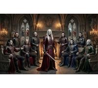 Vampire Family 1000 Piece Jigsaw Puzzle,Premium Cardboard,Whimsical Challenge,Stress Relief Gothic,Educational Toy,Home Wall Decor,Gift Idea,Adults & Kids 14+ 70x50cm