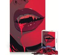 Vampire Fangs 1000 Piece Jigsaws for Teenagers Cognitive Recall Casual Relaxation Sharp Cut Ideal Present (50x75cm)