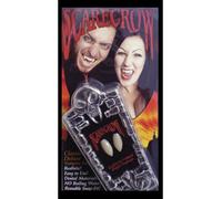 Vampire Fangs Adults False Teeth In Coffin Box Deluxe Fancy Dress