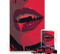 Vampire Fangs Jigsaw Puzzle 1000 Piece for Adults Intellectual Fun Relaxing Pastime Sharp Cut (38x26cm)