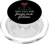 Vampire Fiction Bookish Romantic Fang Reader Literary Dark PopSockets PopGrip for MagSafe