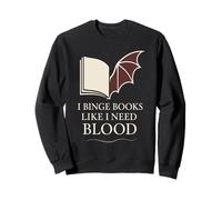 Vampire Fiction Bookish Romantic Fang Reader Literary Dark Sweatshirt