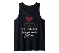 Vampire Fiction Bookish Romantic Fang Reader Literary Dark Tank Top