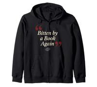 Vampire Fiction Bookish Romantic Fang Reader Literary Dark Zip Hoodie