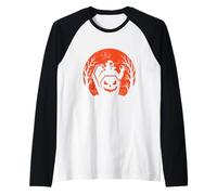 Vampire from Coffin Halloween Moon Raglan Baseball Tee
