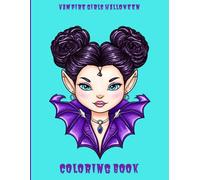 Vampire Girls Halloween Coloring Book