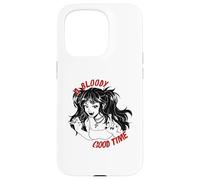 Vampire Goth Girl Retro Horror Manga Bloody Bites Dark Case for iPhone 15 Pro