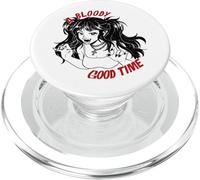 Vampire Goth Girl Retro Horror Manga Bloody Bites Dark PopSockets PopGrip for MagSafe