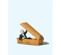 Vampire Holding Coffin Lid Figure - OO/HO gauge figures Preiser PR29113