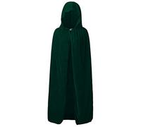 Vampire Hooded Cape, Adult, Unisex Cape with Hood, Wizard Cape with Mysterious Design, Gothic Gown Medieval Fancy Dress Uniform for Halloween Party Fancy Dress
