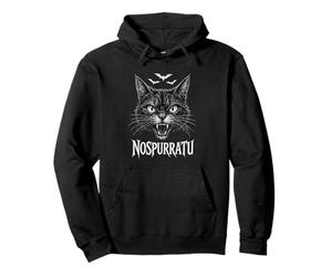 Vampire Kitty Emo Goth Cat Mom Classic Horror Nospurratu Pullover Hoodie
