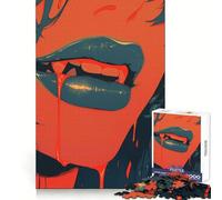 Vampire Lips 1000 Piece Jigsaw Puzzle Thought Challenge Cozy Relaxation Cut Precisely (38x52cm)