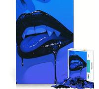 Vampire Lips Jigsaw 1000 Pieces for Teenagers Mental Boost Game Firm Fit Secure Assembly Family Fun Night Activity (50x75cm)