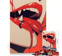 Vampire Lips Jigsaw Puzzles for Adults1000 Pieces Mental Exercise Tranquil Escape Snug Lock Nice Gift (38x52cm)