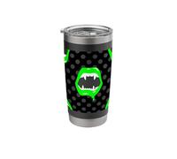 Vampire Lips Monster Fanged Creature Green Horror Scary fang Stainless Steel Insulated Tumbler