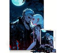 Vampire Love 1000-piece Puzzle for Teenagers Brain Strength Peaceful Escape Firm Interlock Joyful Xmas (38x52cm)