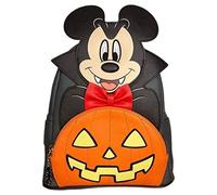 Vampire Mickey with Glow in the Dark Pumpkin Mini Backpack Exclusive Loungefly, Multi, Mini, Mini Backpack