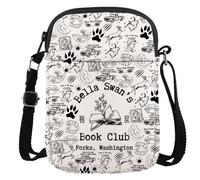 Vampire Movie Inspired Gift Edward Cullen & Bella Swan Fans Gift Vampire Book Club Crossbody Bag, Book Club Cr