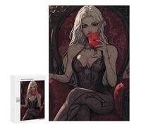 Vampire Pinup Jigsaw Puzzle for Adults Wooden Challenging Puzzles Gift for Family Friends
