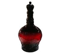 Vampire Potion Bottle, Scary Whiskey Glass Container, 350ml Halloween Wine Bottle Design, Durable Glass Bar Drinkware System, Gothic Horror Aesthetic Style, Home Bar Kitchen Dining Party Use