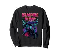 Vampire Pump Dracula Lifting Grave Old School 90's Retro Gym Sweatshirt
