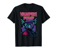 Vampire Pump Dracula Lifting Grave Old School 90's Retro Gym T-Shirt