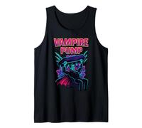 Vampire Pump Dracula Lifting Grave Old School 90's Retro Gym Tank Top