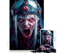 Vampire Queen Portrait Jigsaw Puzzle for Adults 1000 Pieces Mind Exercise Pleasant Leisure Exact Cut Birthday Present (38x26cm)