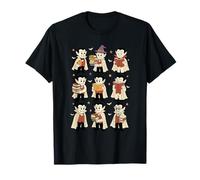 Vampire Reading Books Halloween Funny Cute Teens Kids T-Shirt