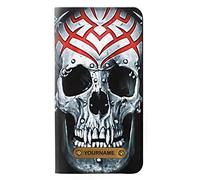 Vampire Skull Tattoo PU Leather Flip Case Cover For iPhone 11 Pro Max PU Leather Flip Case Cover For iPhone 11 Pro Max with Personalized Your Name on Leather Tag