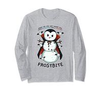 Vampire Snowman Frostbite Funny Christmas Winter Gift Long Sleeve T-Shirt
