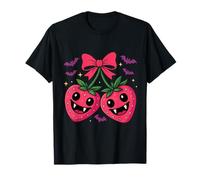 Vampire Strawberry Fun with Bow Halloween Cherries T-Shirt