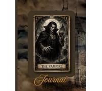 Vampire Tarot Journal 8.5x11 Gothic Notebook Dark Fantasy Writing Book
