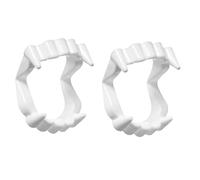 Vampire Teeth, 2 Pcs White Vampire Fangs Scary Halloween Werewolf Zombie Fangs Halloween Cosplay Party Decoration