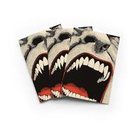 Vampire Teeth Pop Art Greeting Card Horror Gothic Any Occasion Set of 3 Blank Inside 5x7 Inch 13x18 cm