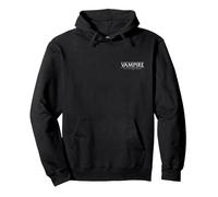 Vampire: The Masquerade Malkavian Icon White Pullover Hoodie, Adult Unisex, Black, Large